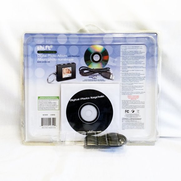 Shift3 Digital Photo Album with Keychain Digital Keychain-Grey-60 Pic. Capacity - Picture 3 of 14